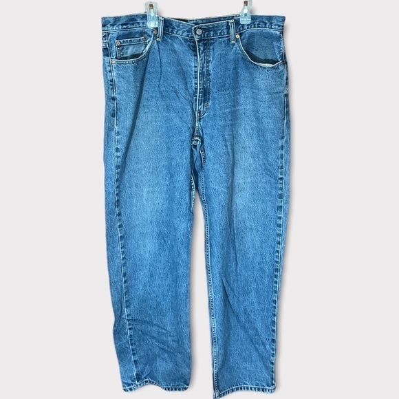 Vintage Levi’s 550 Straight Leg Boot Cut Jeans Mens 40x34 Denim Casual Red Tag - Picture 1 of 8